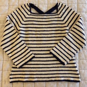 Lauren Moffatt Cotton Striped Sweater, Size XS